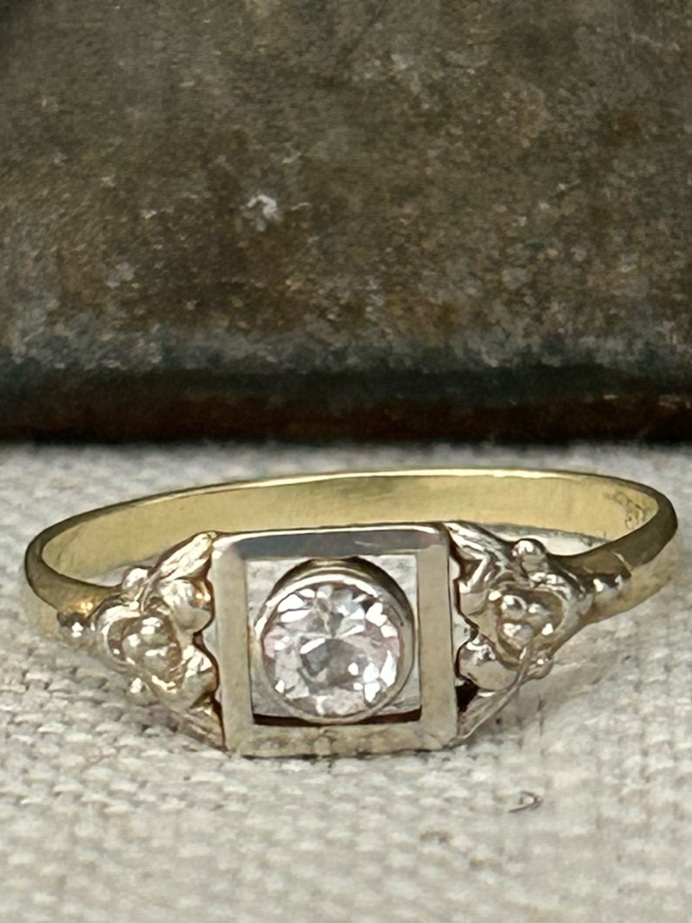 Antique 14k Old Cut Ring